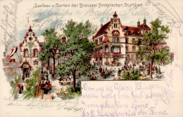 Stuttgart (7000) Saalbau Brauerei Dinkelacker 1905 I-II (Ecken Gestaucht) - Stuttgart