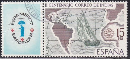 1977-ED. 2437-COMPLETA CON BANDELETA-CORREO MARITIMO.ESPAMER'77-USADO - Usados