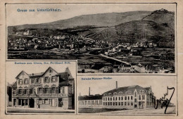 Untertürkheim (7000) Gasthaus Zum Löwen F. Hutt Fabrik Daimler-Motoren-Werke 1911 I-II (VS/RS Leicht Fleckig) - Stuttgart