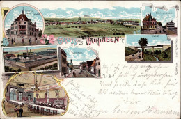 Vaihingen (7000) Filderhof Beim Bahnhof Tricorfabrik Poststrasse Viadukt Möhringerstrasse Filderhof 1898 I-II - Stuttgart