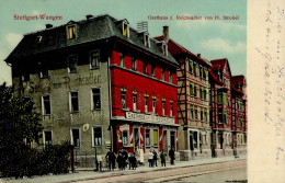 Wangen (7000) Gasthaus Zum Reichsadler Brauerei H. Strobel 1917 I-II (Ecke Gestaucht RS Fleckig) - Stuttgart