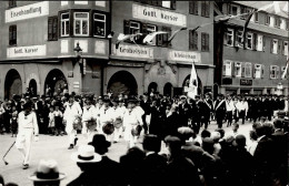 Aalen (7080) Württembergischer Marinetag 1930 Festumzug Bahnhofstrasse Eisenhandlung Kayser II (Klebereste RS) - Sonstige & Ohne Zuordnung