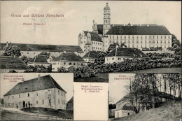 Neresheim (7085) Gasthaus Zum Goldenen Löwen Brauerei Lehner 1910 II (Stauchung) - Altri & Non Classificati