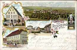 Rosenberg (6964) Gasthaus Zum Lamm Handlung Und Lagerhalle Schweizer 1901 I-II - Sonstige & Ohne Zuordnung