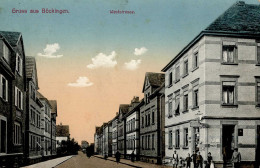 Böckingen (7100) Weststrasse 1914 Emailschild II (Ecken Abgestoßen) - Autres & Non Classés