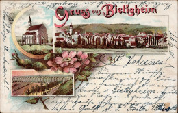 Bietigheim-Bissingen (7120) Kath. Kirche Eisenbahn 1897 I-II Chemin De Fer - Sonstige & Ohne Zuordnung