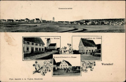 Worndorf (7201) Schule Gasthaus Zur Lind Brauerei Zur Sonne 1918 I-II - Altri & Non Classificati