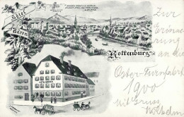 Rottenburg (7407) Hotel Bären Sign. J. Feldbauer 1900 I- - Sonstige & Ohne Zuordnung