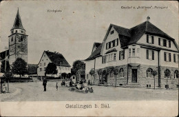 Geislingen (7465) Gasthaus Zum Schützen 1916 II (Stauchung) - Andere & Zonder Classificatie