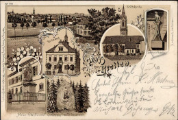 Bretten (7518) Rathaus Melanchthon Denkmal 1902 I- - Other & Unclassified