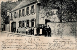 Ettlingen (7505) Gasthaus 3 Mohren Inh. Schäfer 1903 I-II (Stauchung) - Ettlingen