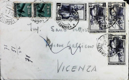 Italy - Repubblica - Democratica + Italia Al Lavoro Lettera / Cartolina Da Zoldo Alto - S7277 - 1946-60: Poststempel