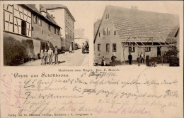 Schöllbronn (7505) Gasthaus Zum Engel Inh. Maisch 1906 I-II (Stempeldurchdruck) Ange - Karlsruhe