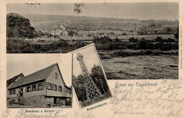 Engelsbrand (7543) Gasthaus Zum Hirsch Aussichtsturm 1904 I-II (fleckig) - Karlsruhe