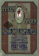 Baden-Baden (7570) Renn-Jubiläums-Fest 1908 I-II - Karlsruhe