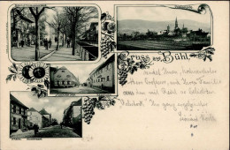 Bühl (7580) Gasthaus Zum Hanauer Hof Gasthaus Rebstock Gasthaus Zum Kreuz Gasthaus Zum Schützen Bahnhofs-Gasthaus 1901 I - Karlsruhe