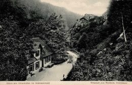 Ottenhöfen (7593) Gasthaus Zum Waldhorn 1908 I - Karlsruhe