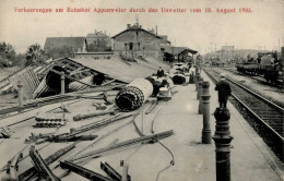 Appenweier (7604) Bahnhof Unglück 1905 I-II (Stauchung) - Karlsruhe