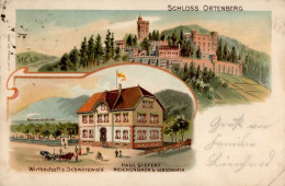 Reichenbach (7614) Gasthaus Zum Schwarzwald Schloss Ortenberg II (Stauchungen, Ecken Abgestoßen) - Karlsruhe