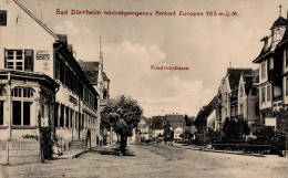 Bad Dürrheim (7737) Friedrichstrasse Emailschild 1917 II (Stauchung) - Karlsruhe