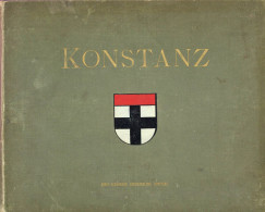 Konstanz (7750) Album Mit 10 Foto-Tafeln (20x26 Cm) Berühmter Sehenswürdigkeiten, Verlag Ackermann Konstanz, Goldschnitt - Konstanz