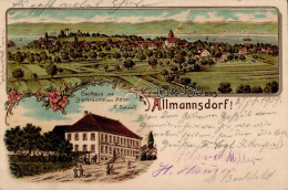 Allmannsdorf (7750) Gasthaus Und Brauerei Zum Adler 1909 II (kleine Stauchung) - Konstanz