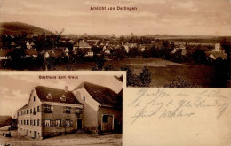 Dettingen (7750) Gasthaus Zum Kreuz I-II (Marke Entfernt) - Konstanz