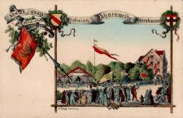 Konstanz Petershausen (7750) Fahnenweihe Des Gesangvereins Frohsinn 30. Juni Bis 22. Juli 1906 Sign. Gass I - Konstanz