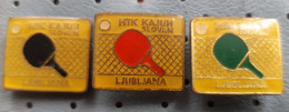 Table Tennis Club NTK Kajuh Slovan Ljubljana SLOVENIA Pins Badge - Tischtennis