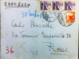 Italy - Repubblica - Democratica Espresso Da Bergamo - S7115 - 1946-60: Storia Postale