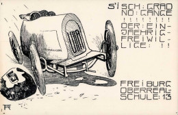 Freiburg Im Breisgau (7800) Oberrealschule Auto 1913 I-II - Freiburg I. Br.