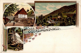 Obersimonswald (7809) Gasthaus Zum Sternen Zweribachfall I-II (fleckig) - Otros & Sin Clasificación