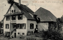 Bamlach (7848) Gasthaus Zum Storch 1916 II (leichte Stauchungen) - Autres & Non Classés