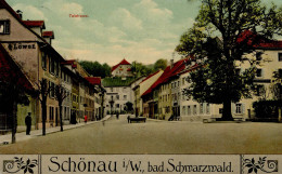 Schönau (7869) Talstrasse Gasthaus Vier Löwen 1913 I- - Other & Unclassified