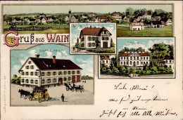 Wain (7959) Gasthaus Zum Adler Rathaus 1905 I- - Autres & Non Classés