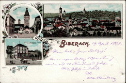 Biberach An Der Riß (7950) Hotel Zum Goldenen Löwen 1898 I- - Altri & Non Classificati
