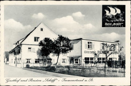 Immenstaad (7997) Gasthaus Und Pension Schiff Inh. Litz 1940 I- Bateaux Bateaux - Andere & Zonder Classificatie