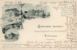 Tettnang (7992) Dampfsägewerk Und Kistenfabrik Locher 1906 I-II - Altri & Non Classificati
