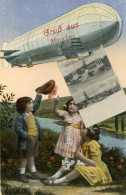 München (8000) Mit Leporello Zeppelin 1918 I-II Dirigeable - Muenchen