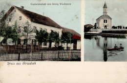 Straßlach (8021) Gastwirtschaft Wiedmann Gelaufen 1911 I-II - Sonstige & Ohne Zuordnung