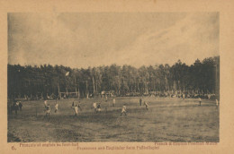 French And English Football Match In A German Prisoner Camp WWI. Match Foot Ball France Angleterre ? Camp Prisonniers - Soccer