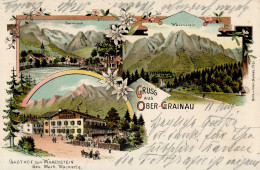 Obergrainau (8104) Gasthaus Zum Waxenstein 1898 I - Altri & Non Classificati