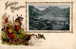 Schliersee (8162) Präge-Karte 1901 II- (Reißnagelloch, Ecken Abgestoßen) - Other & Unclassified