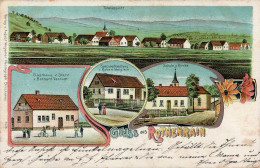 Rothenrain (8170) Gasthaus Zum Stern Spezereihandlung Weiglein Schule 1906 I-II - Altri & Non Classificati