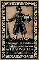 Traunstein (8220) Chiemgau-Bundes-Jubiläumsschiessen 3. Mit 5. August 1913 Sign. K. Thomas I-II - Altri & Non Classificati
