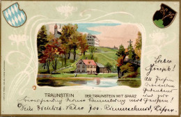 Traunstein (8220) Präge-Karte II- (Reißnagelloch) - Altri & Non Classificati