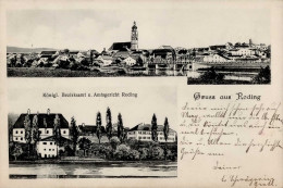 Roding (8414) Kgl. Bezirksamt Amtsgericht 1907 I-II (Stempeldurchdruck) - Altri & Non Classificati
