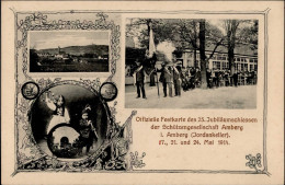 Amberg (8450) 25. Jubiläumsschießen Schützengesellschaft Mai 1914 I-II - Autres & Non Classés