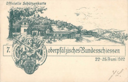 Sulzbach-Rosenberg (8458) 7. Oberpfälzisches Bundesschießen 22. Bis 25. Juni 1902 I-II - Autres & Non Classés