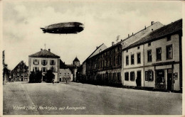 Vilseck (8453) Zeppelin Marktplatz Amtsgericht I-II Dirigeable - Other & Unclassified